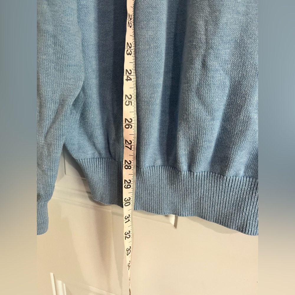 Vineyard Vines Mens XL Cotton Pullover Sweater Blue V-Neck‎ Preppy Classic Knit - Picture 4 of 8